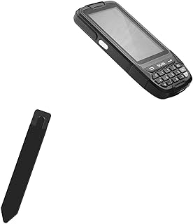 BoxWave Stylus Pouch Compatible with ScanSKU Android Barcode Scanner Rugged M Series (1D) - Stylus PortaPouch, Stylus Holder Carrier Portable Self-Adhesive - Jet Black