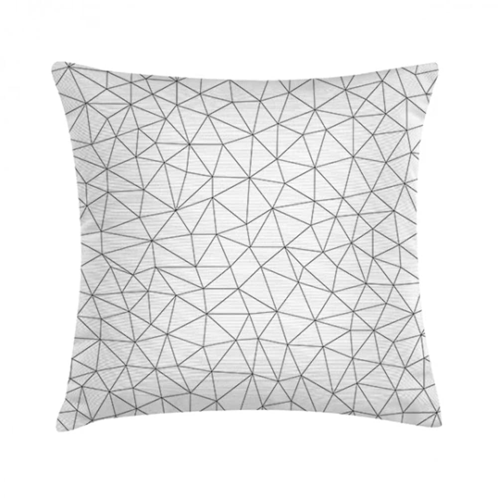 Tak Design Pillow, Cotton, Beige/Grey, 45mm X 45mm X 2mm