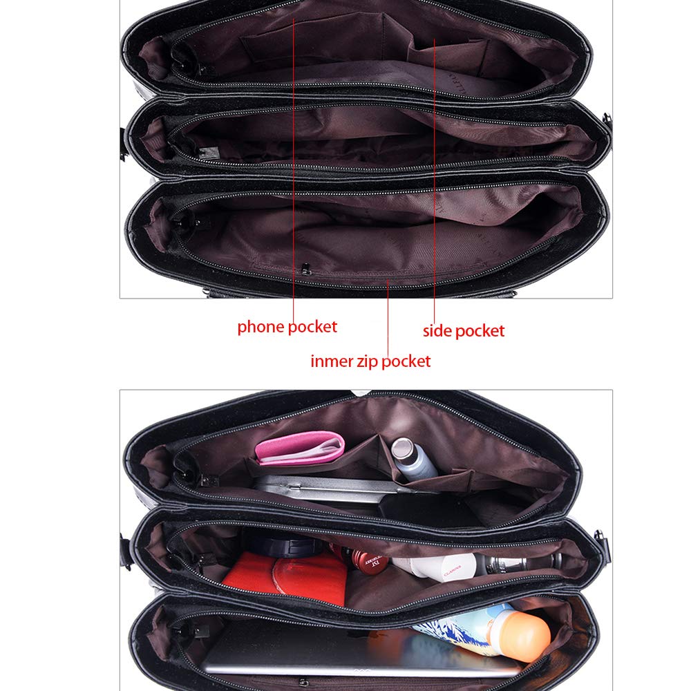 Bolsos de mano para mujer, con asa superior, de cuero, bandolera, para mujer, bolsos de diseñador, gris, M, Bolsas