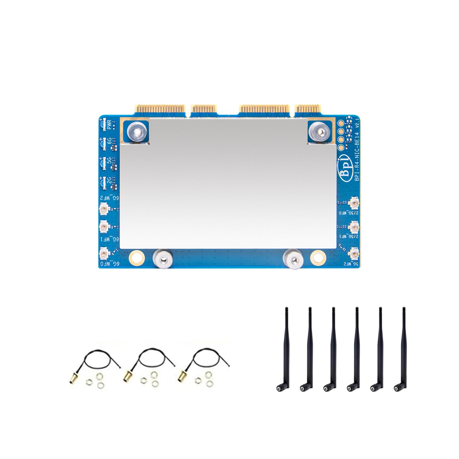 Banana Pi BPI-R4-NIC-BE14 wifi7カード Amazon.com: Banana Pi BPI-R4 NIC BE14 WiFi 7 Module for BPI-R4
