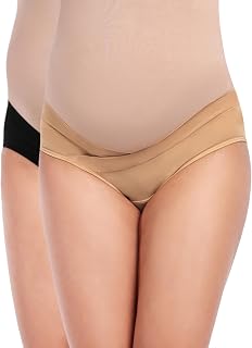 THE MAMA KLUB Pack of 2 Maternity Panties, Low Waist, v Shape Price In India