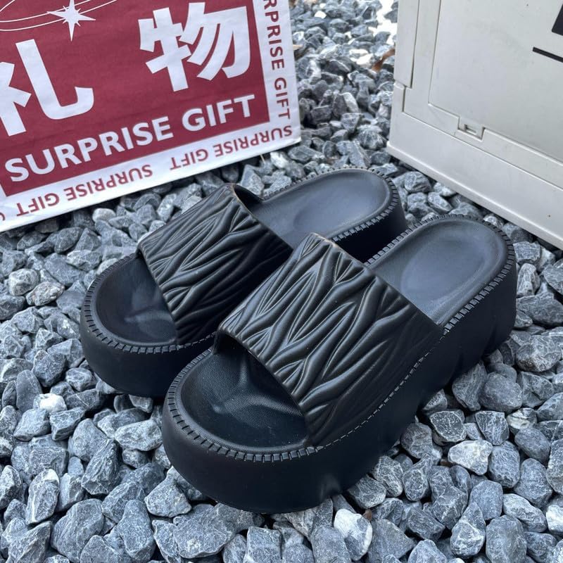 Image of Women's Fashionable Flip Flop, Comfortable Stylish Summer Slip-on Slipper Open Toe Flats for Women and Girls Casual Sliders