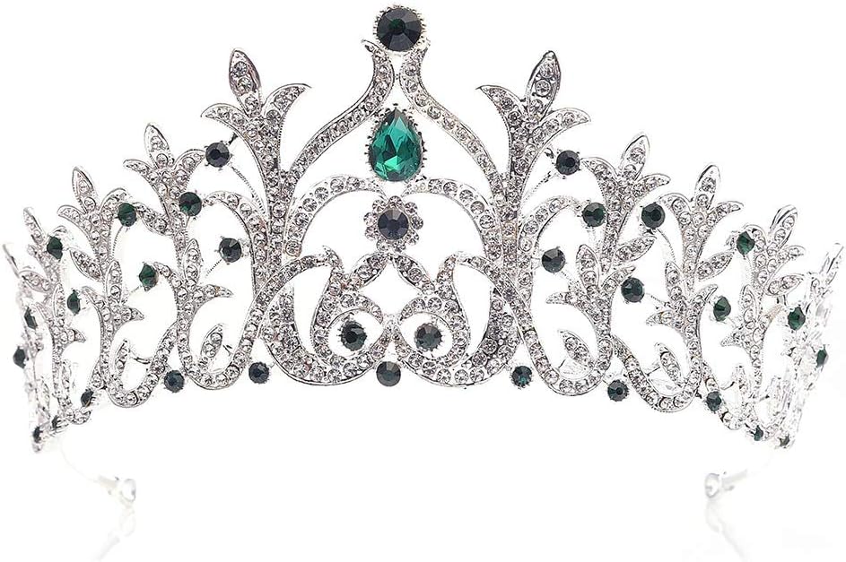 王冠ティアラ ジュエリーレディースブライダルページェント結婚式のラインストーンクリスタルティアラクラウン用パーティー 限定価格セール 花嫁へのプレゼント Color Silver 16 Size 7 5cm