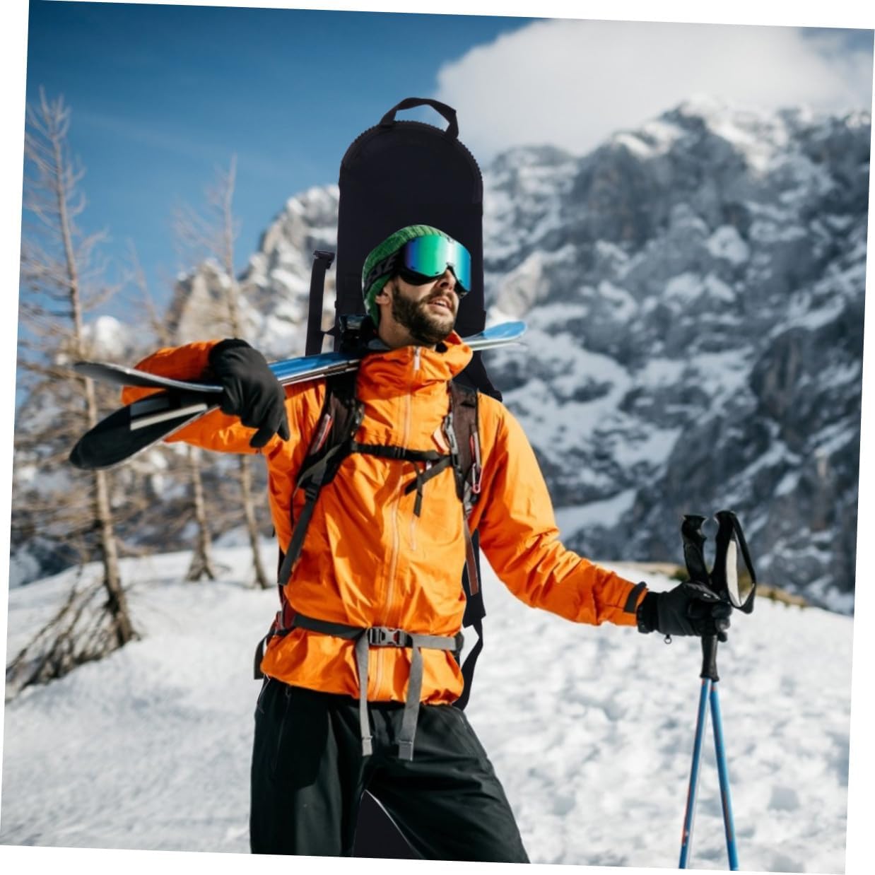 GANAZONO Snowboard Gear Backpack and Storage Bag with Protective Cover Sturdy Travel Snowboard Bag for Convenient and Outdoor