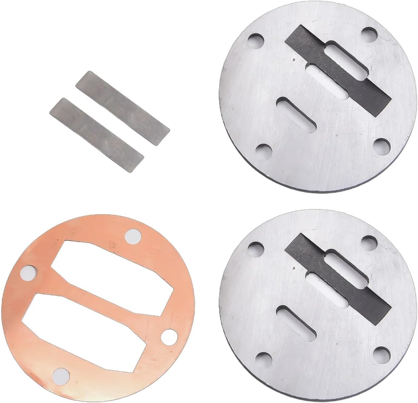 1 Set Tape Air Compressor Cylinder Valve Plate Hole to Hole 46mm Air Pump Fitting 51 Replacement for Air Compressor