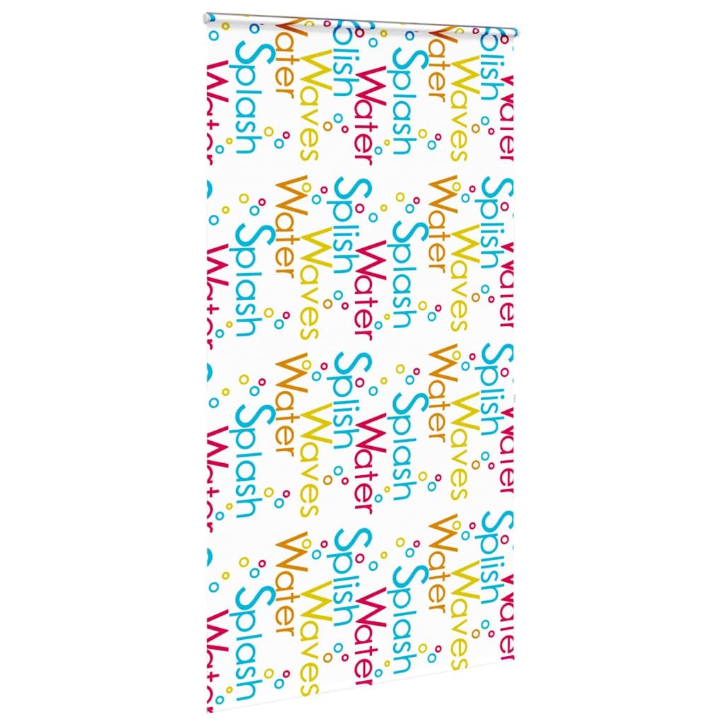 Roleta prysznicowa z kasetą, 130 x 240 cm, PEVA wodoodporna, szerokość materiału 126 cm, wzór rozpryskowy, do łazienki, prywatności i porządku