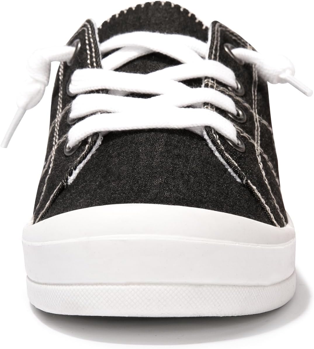 BENEKER Women's Platform Canvas Sneakers Low Top Fashion Sneakers Classic Slip-On Comfort Walking Shoes - Image 3