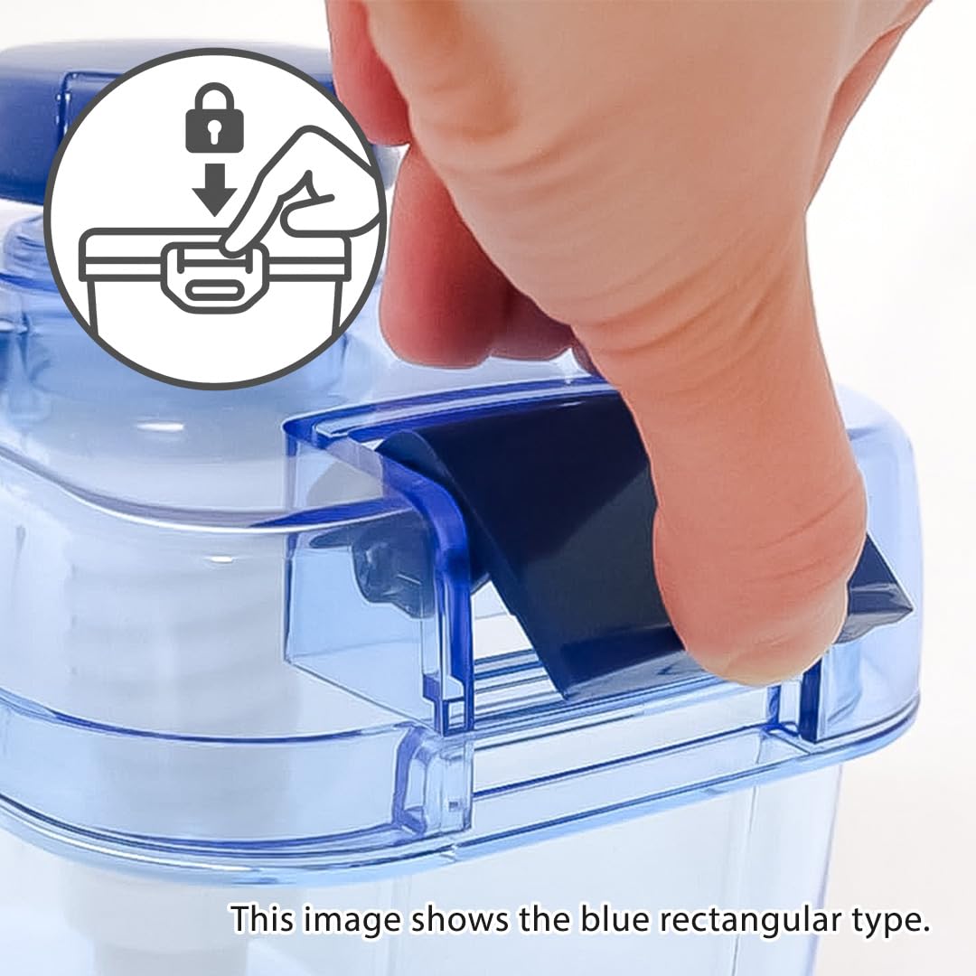 Presse-légumes Tsukemono rond fabriqué au Japon sans BPA (bleu, 1,6 l)