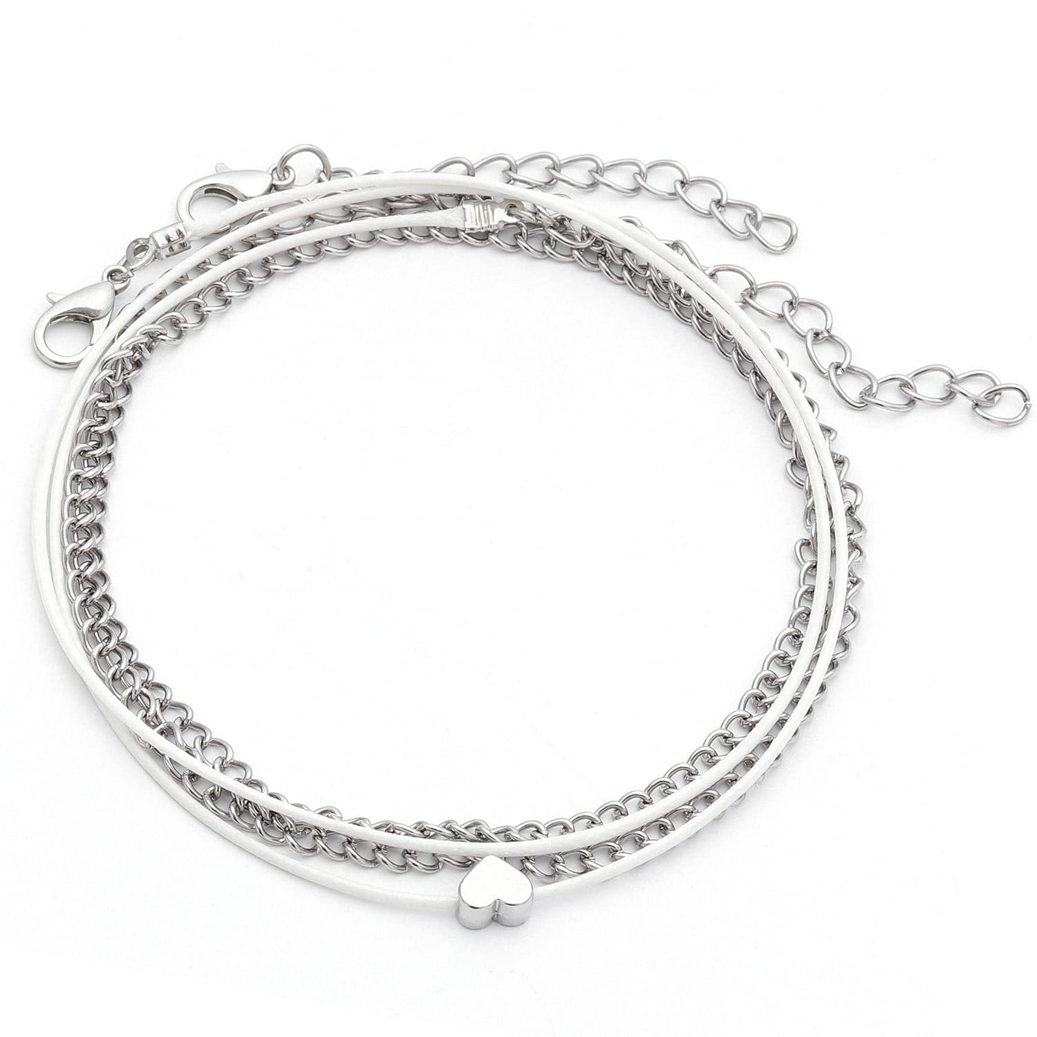 Peora Silver Plated Western Style Anklet Payal Fashion Jewellery Gift for Girls & Women (PX9AL03) (B0C1CL9LH7) Amazon Price History, Amazon Price Tracker