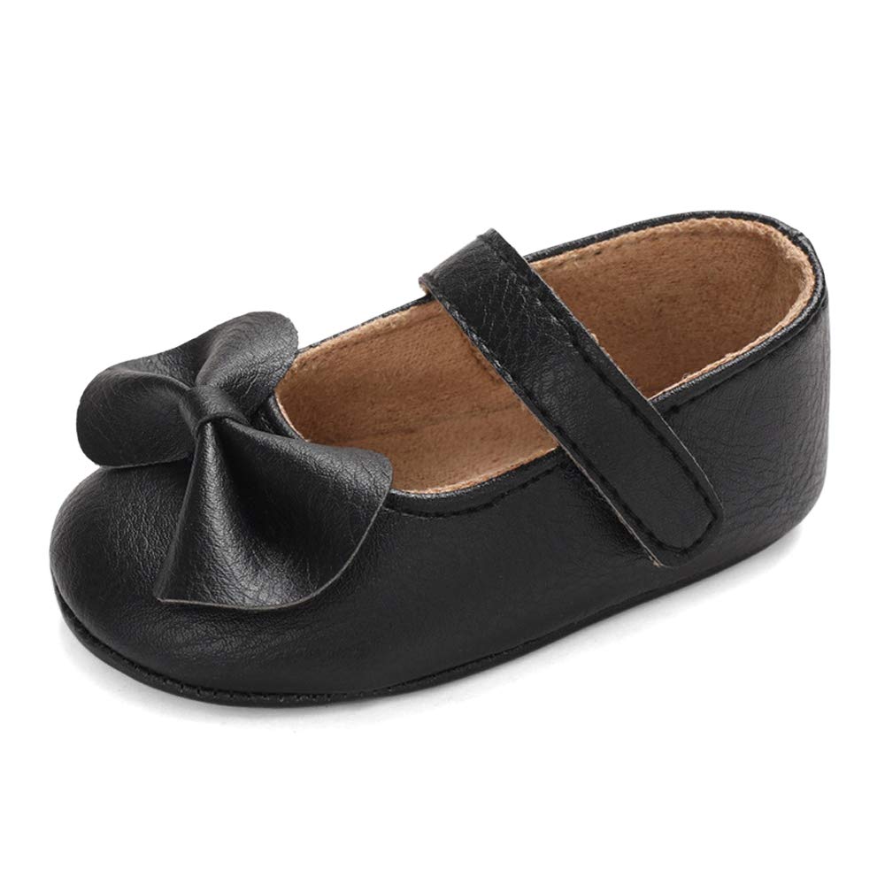 LACOFIA Baby Girls Anti-Slip First Walking Shoes Infant Bowknot Mary Jane Princess Party Shoes Prewalkers — view 17