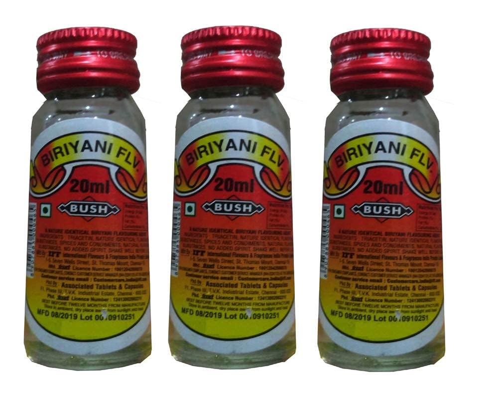 Sandi Foods, Bush, Biriyani Essence, Nature Identical Biriyani Flavouring Agent - 20 ml Pack of 3 (B0CC2J5T2Z) Amazon Price History, Amazon Price Tracker