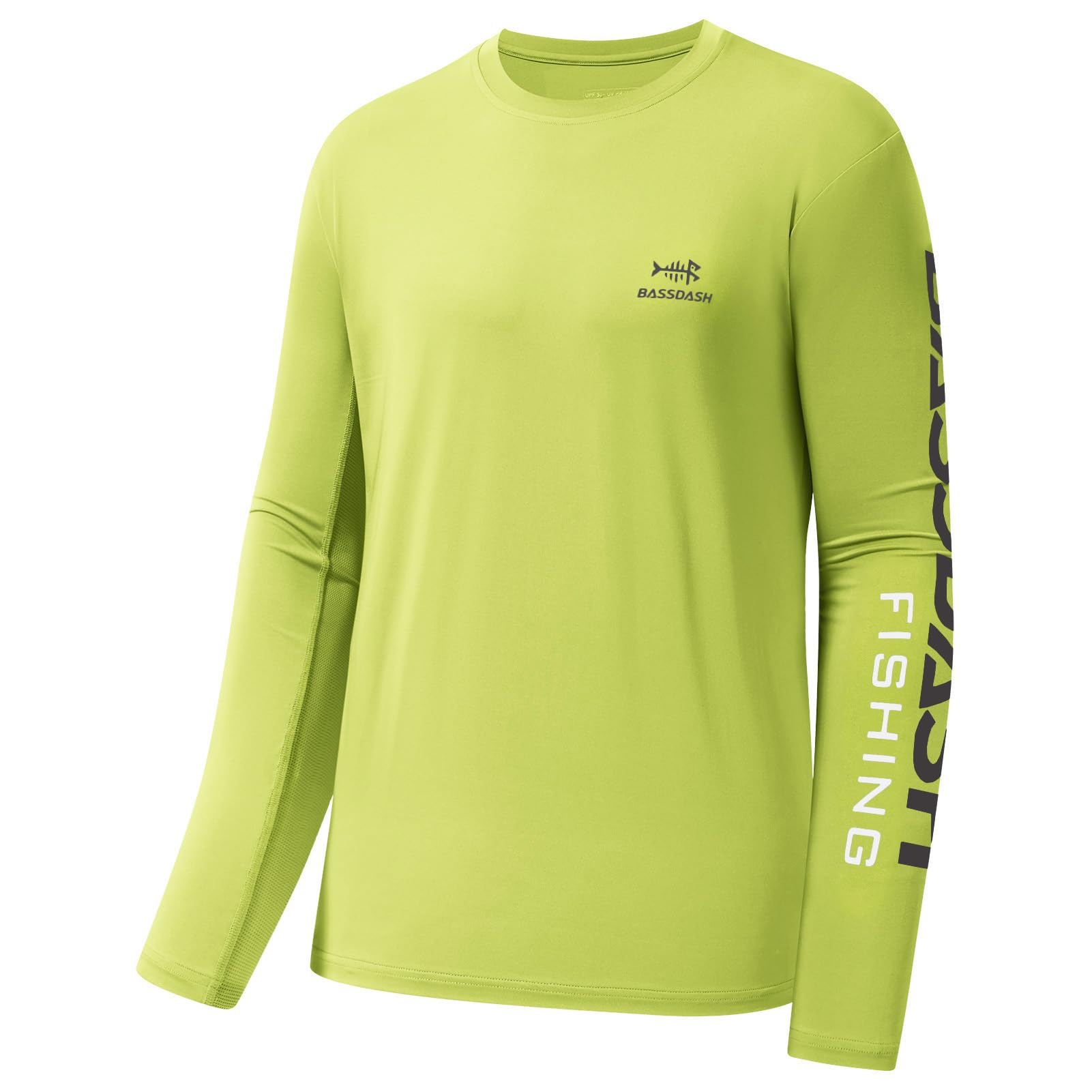 Bassdash Fishing T Shirts for Men UV Sun Protection UPF 50+ Long Sleeve Tee T-Shirt