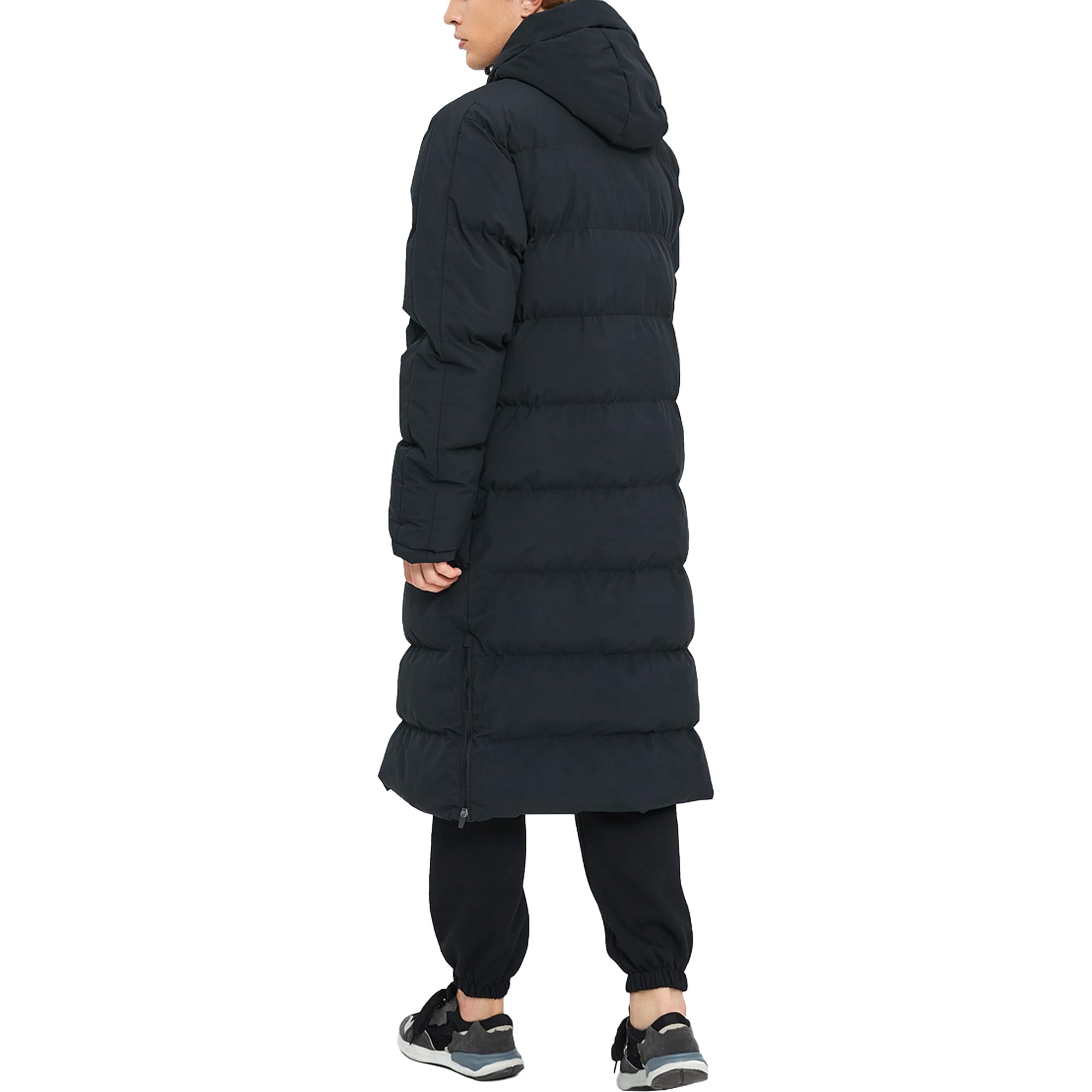 Parka invernale da uomo lungo con cappuccio impermeabile isolato piumino imbottito imbottito caldo piumino piumino parka