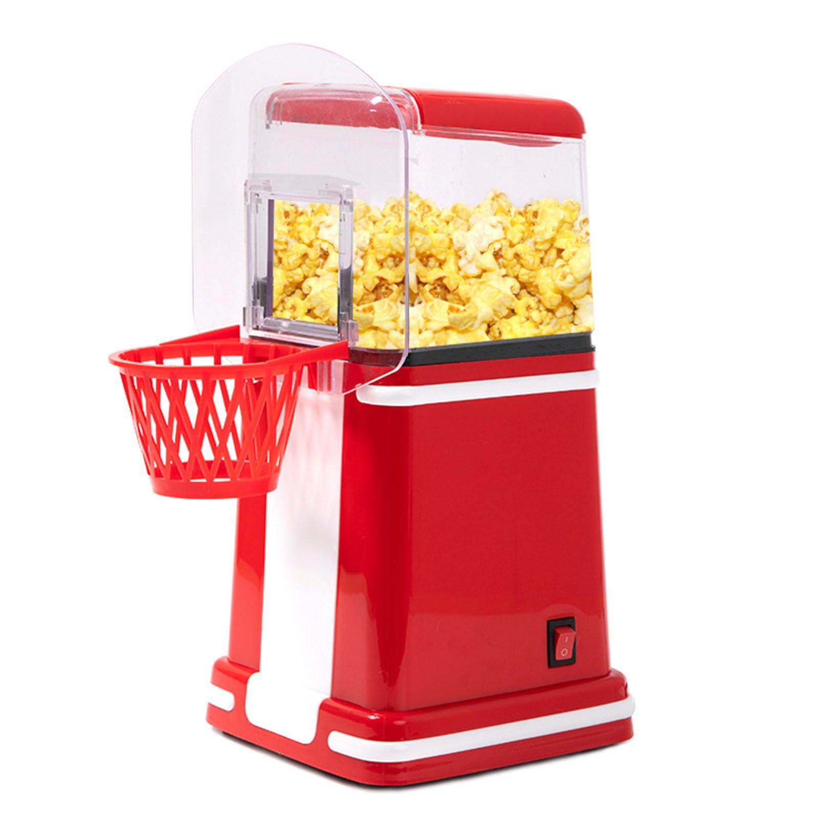 Macchina per Popcorn Ad Aria Calda Popcorn Elettrico per Mescolare Popcorn Sano Senza Olio Alto Tasso Scoppiettante Ottimo per Organizzare Feste A Casa E Guardare Film con La Famiglia(B)