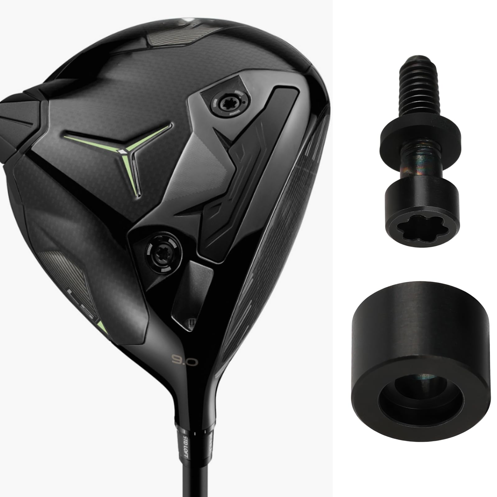 The Lord of the Tools Poids de golf compatible avec TaylorMade Qi35 LS Qi35 Qi35 Designer Noir
