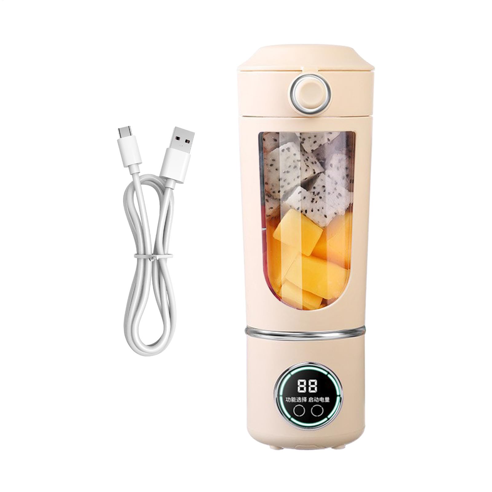 Tragbarer persönlicher Mixer, elektrisch, 700 ml, für Obst und Gemüse, elektrische Saftpresse für Gemüse, für Küche, Reisen, Fitnessstudio, Büro, Universität, Zuhause