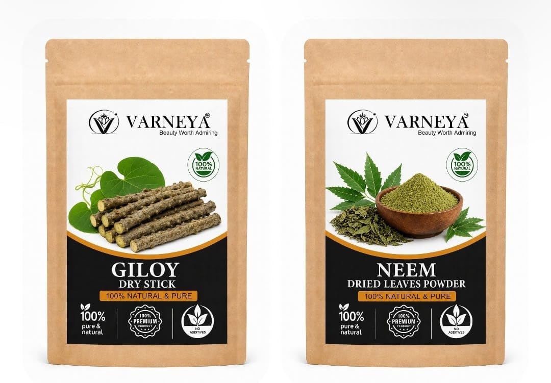 Naturals Organic Giloy Dried Sticks 100g + Neem Leaves 100g Pack of 2 | 100% Pure Raw Ayurvedic Herbs | Premium Dried Giloy Stem & Neem Patta | Herbal Tea, Kadha & Decoction Ingredients | Natural Wellness Herbs | Chemical-Free-picture-15