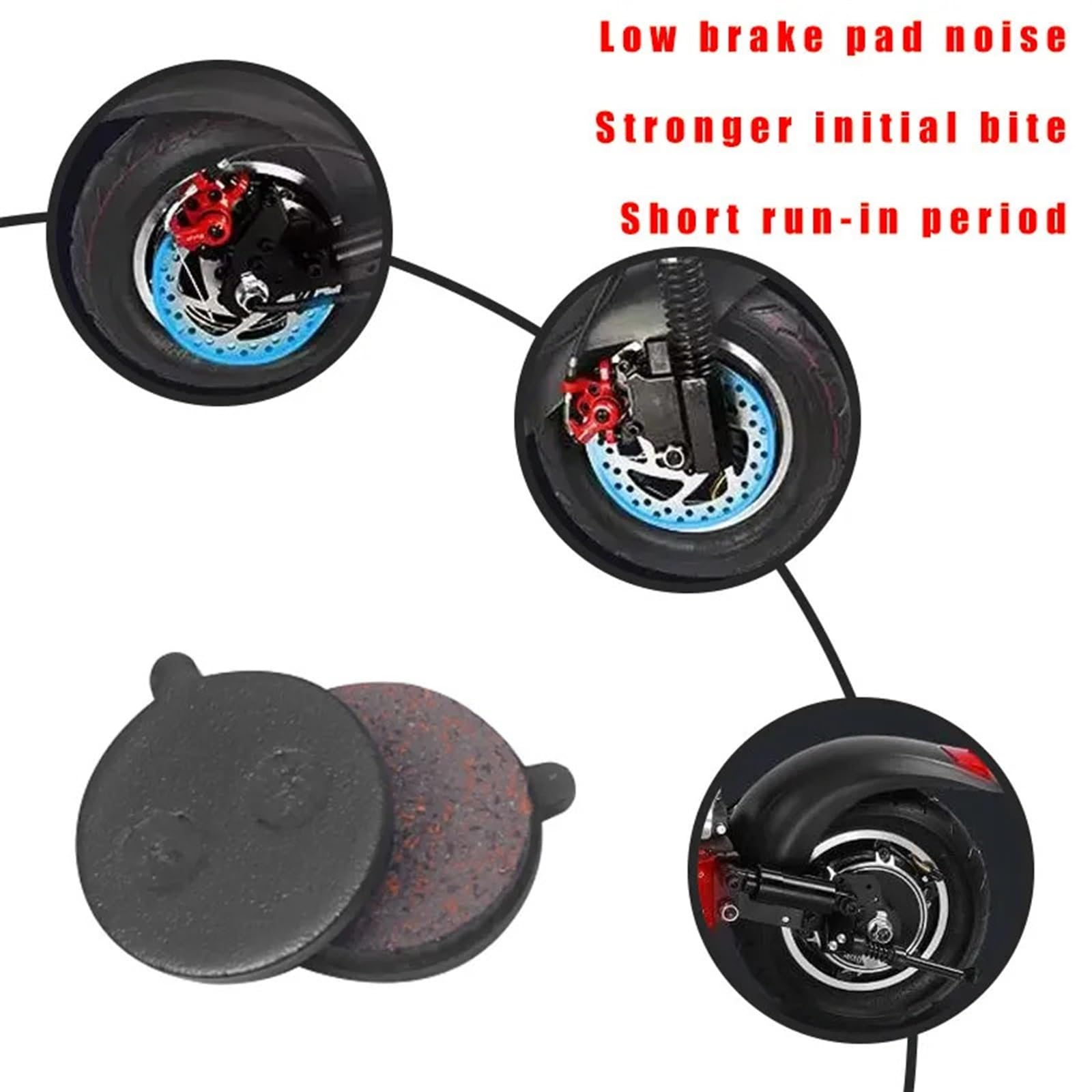 6 Paar Bremsbeläge, kompatibel for Kugoo M4 Pro Elektroroller, Ersatzzubehör, zusammenklappbarer KickScooter-Bremssattel, Bremsscheiben-Bremsteile(6pairs-01)