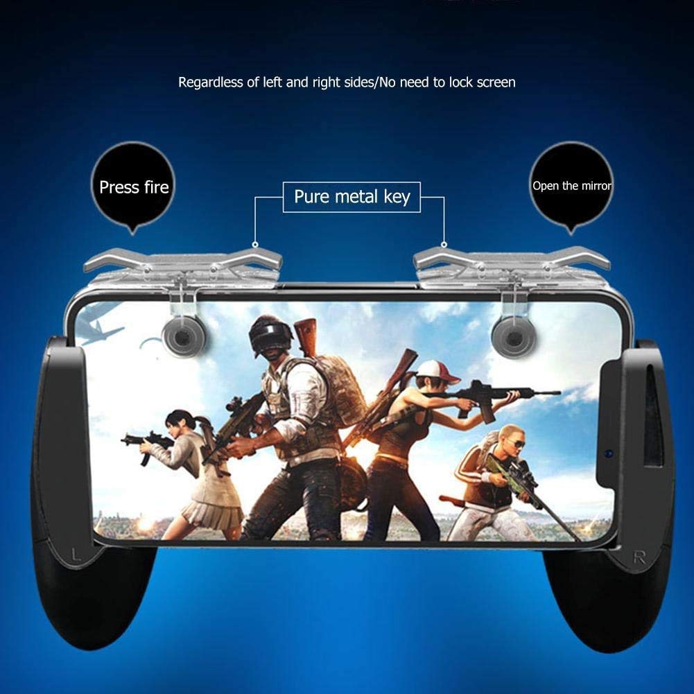 Trigger Controller Joystick per Smartphone – Coppia Pulsanti L1 R1 per Giochi Mobile FPS – Grilletti Sensibili per PUBG COD Fortnite – Accessorio Gaming Touch Screen per Android iOS – Controllo Precis