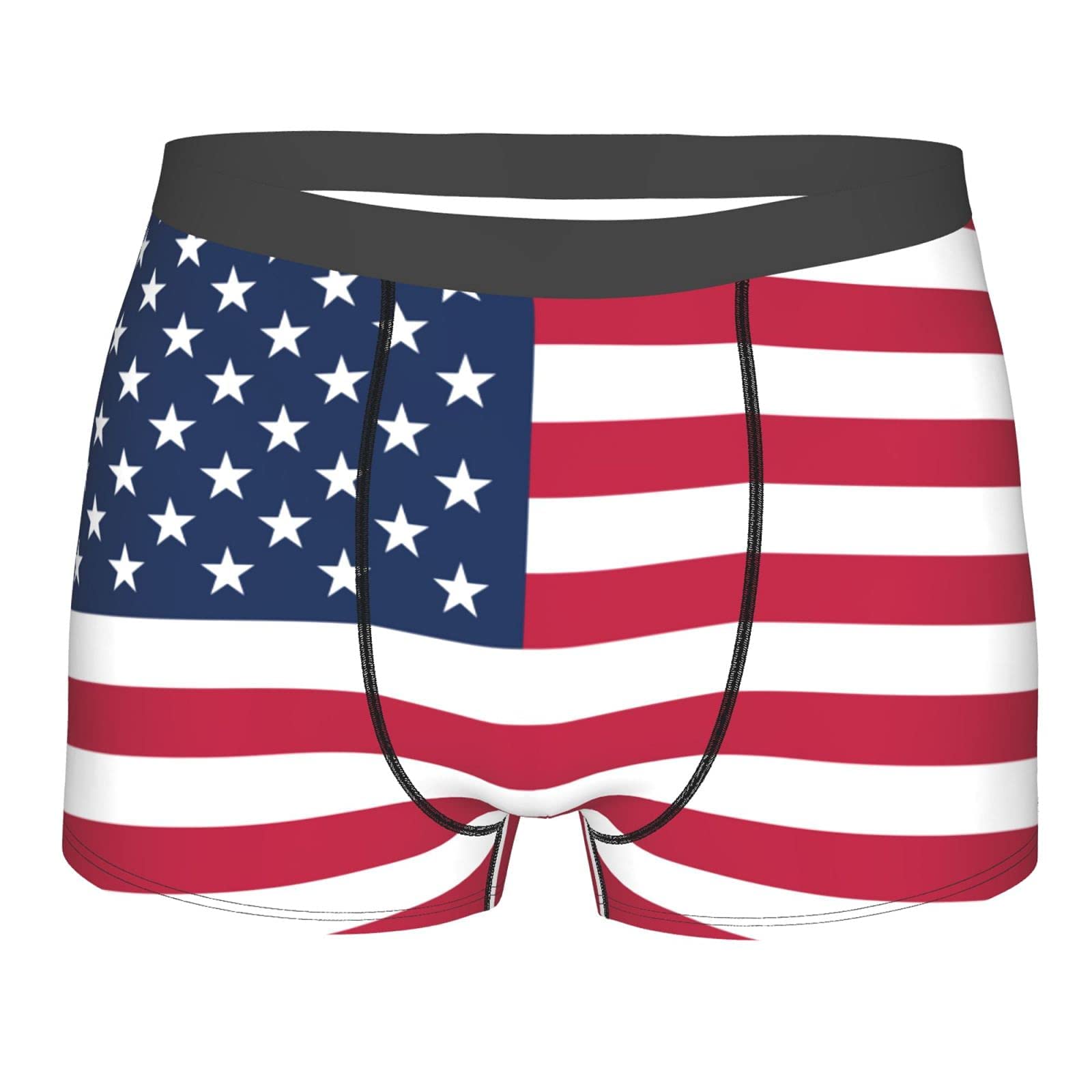917 Waist Underwear Usa American Flag Boxer Pants Elasticated Boxers Briefs Print Stretch Boxer For Boy, Man, Gift XL