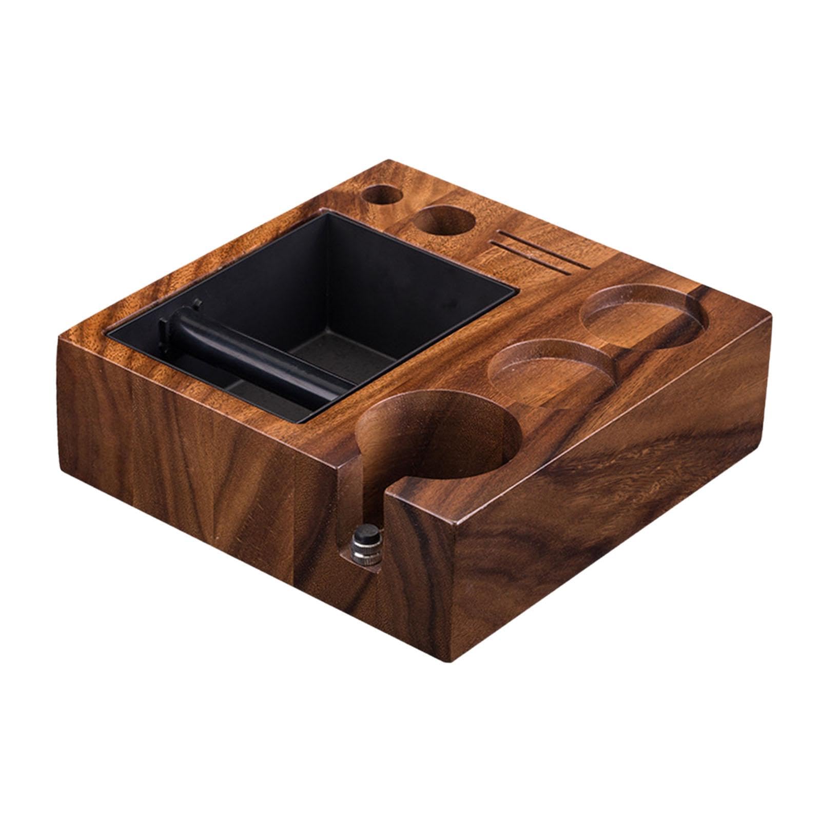 rockible Espresso Knock Box Tamper Station Organizador Distribuidor Soporte Portafiltro, 58mm