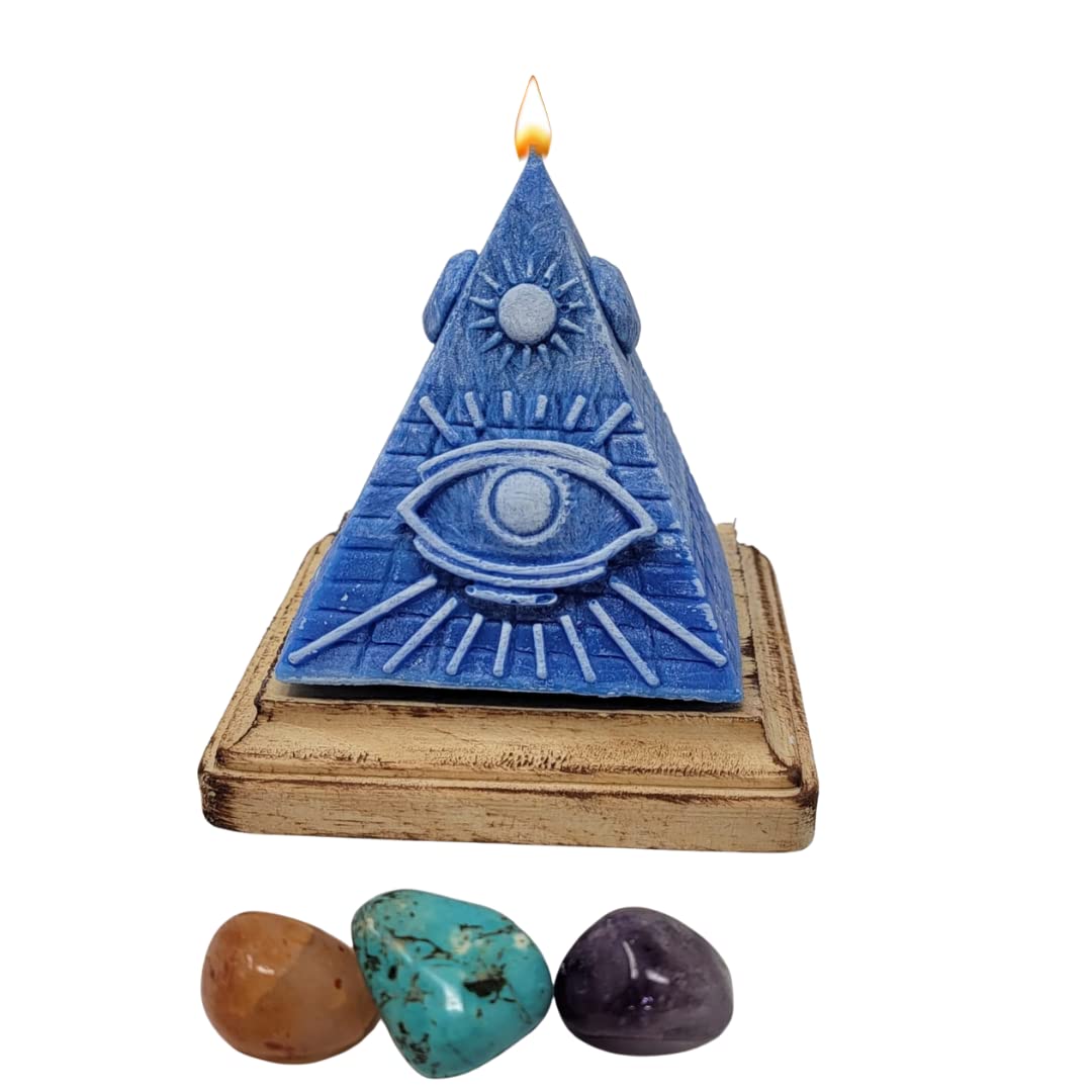 Pyramid Candle eye of Providence, Spiritual candle with