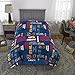 Franco Kids Bedding Comforter and Sheet Set, 4 Piece Twin Size, Five Nights at Freddy's
