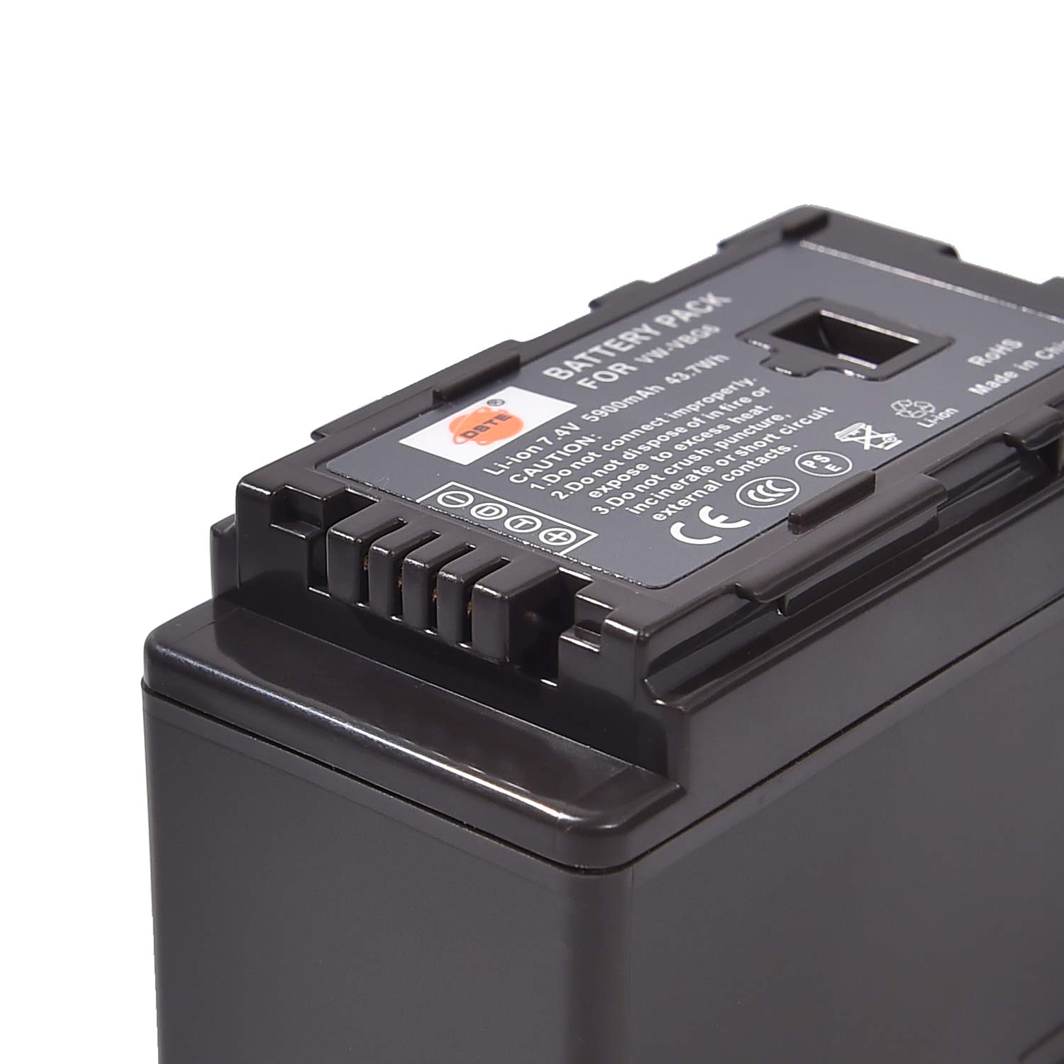 DSTE VW-VBG6 - Batteria agli ioni di litio e caricabatterie micro USB, compatibile con Panasonic NV-GS90, NV-GS98, PV-GS90, PV-GS500, SDR-H90, SDR-H258