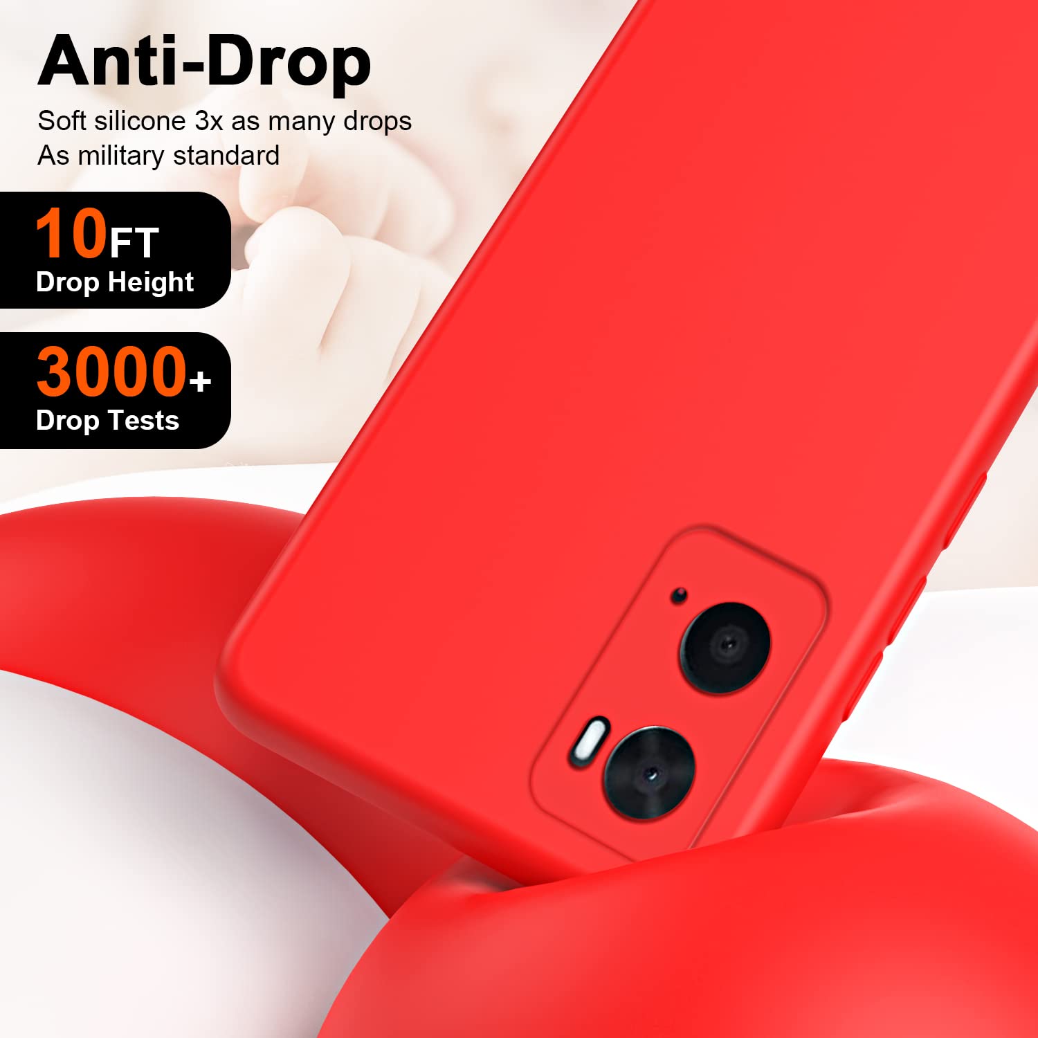 GOGME Cover per Oppo A96 / A76 / A36, Custodia in TPU a Gradiente Colori, [ Rinforzare la con Angoli] Custodia Trasparente Silicone Morbida Ultra Sottile Case (Rosa/Viola