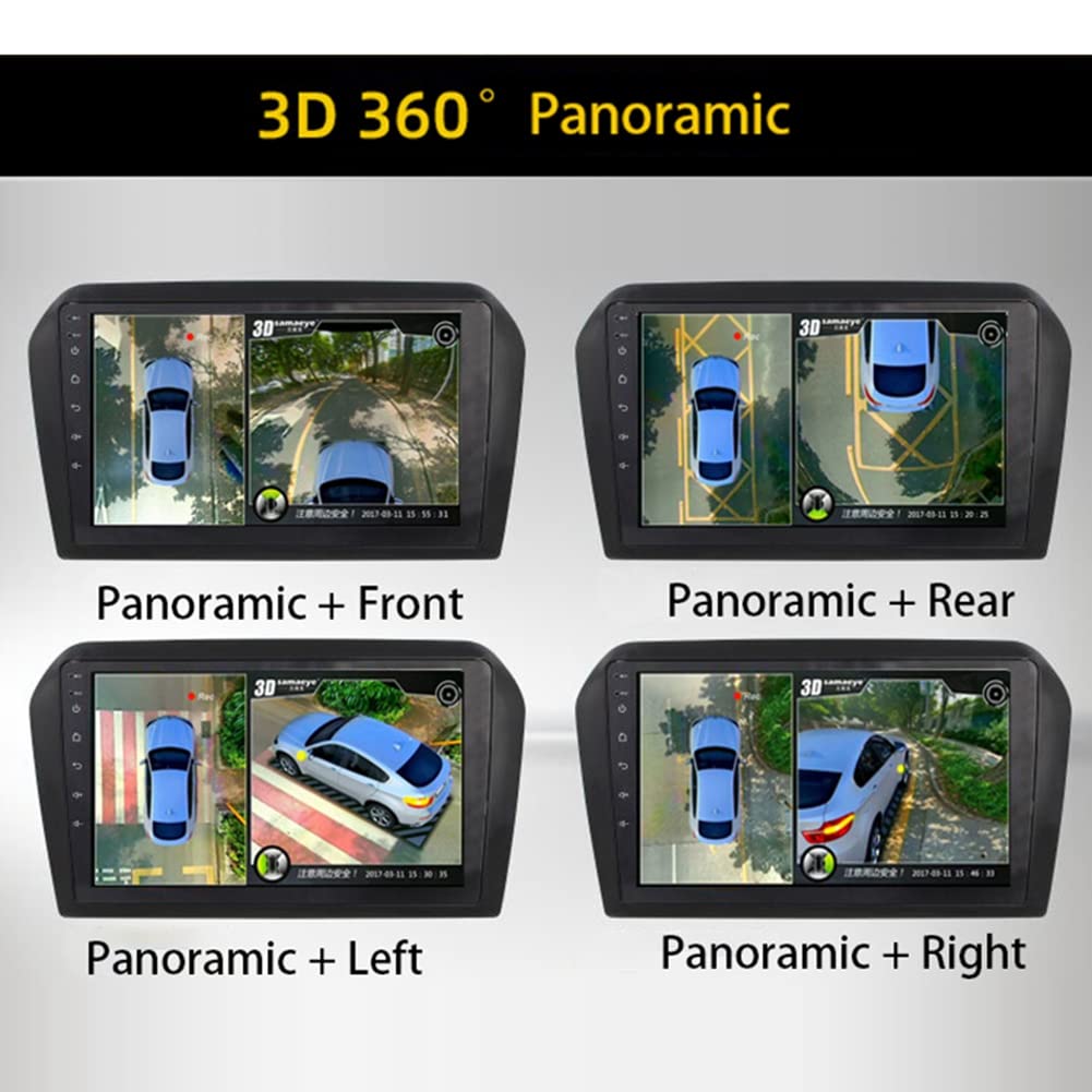 Kamera samochodowa 360° panoramiczny widok przestrzenny 1080P AHD prawy + lewy + przedni + tylny system do radia samochodowego z systemem Android