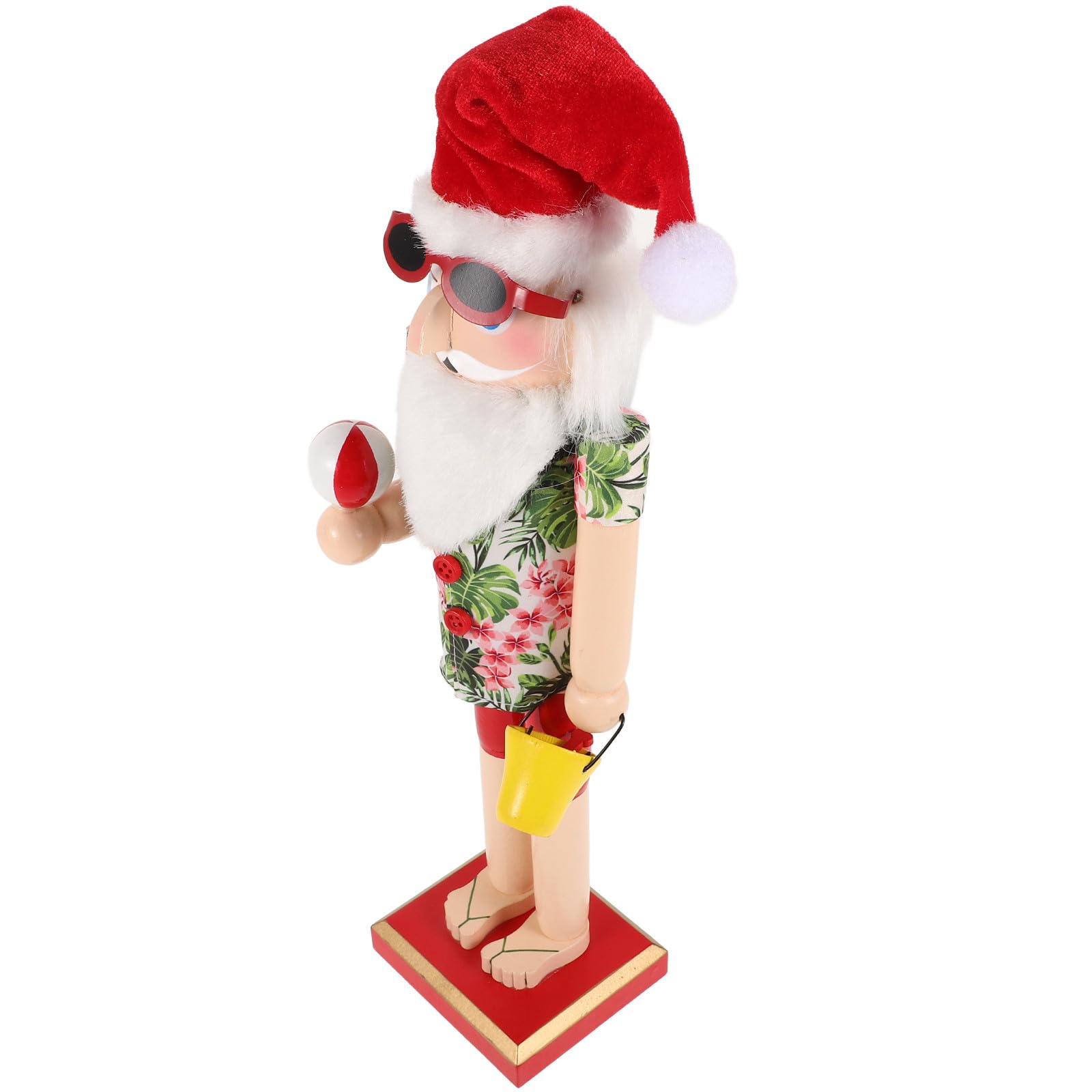FRCOLOR 3 Piezas Cascanueces Navideño de Madera para Escritorio, Santa