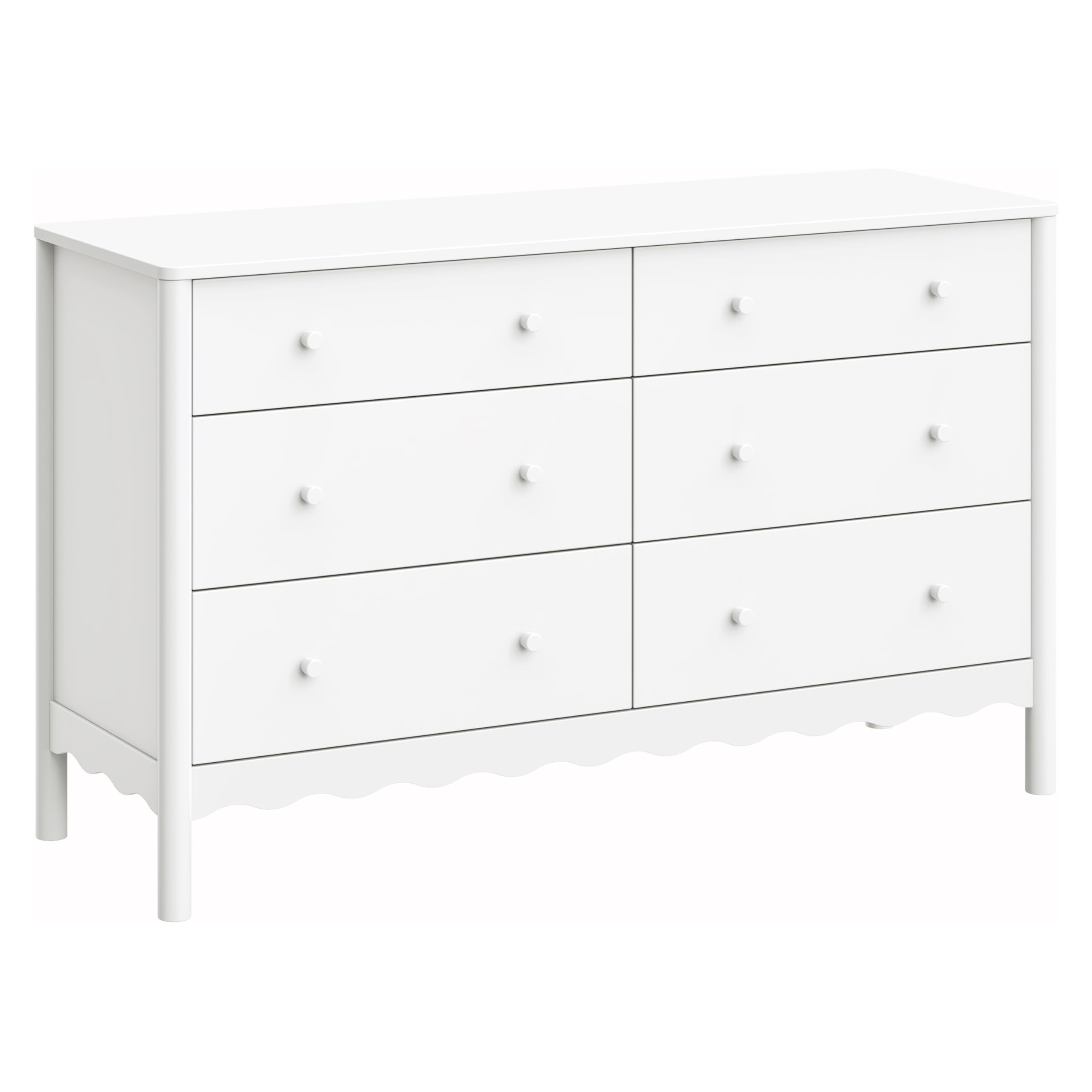 Babyletto Swell 6-Drawer Assembled Baby Dresser, White