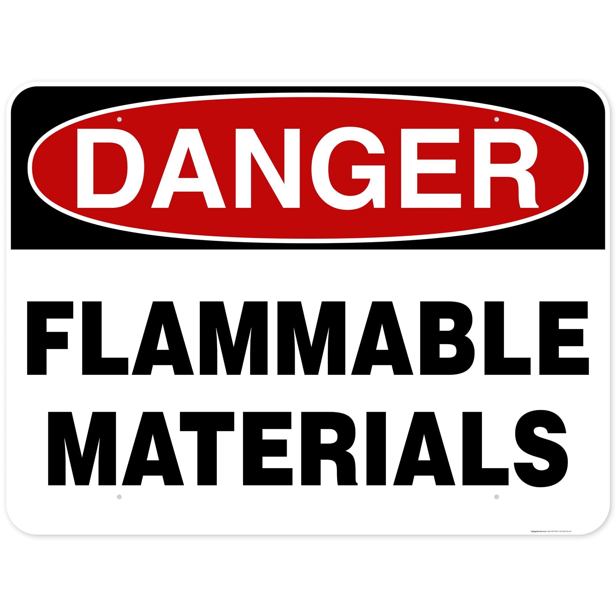 Danger Flammable Materials Sign,10x14 Inches, Rust Free .040 Aluminum, Fade — Amazon image 18