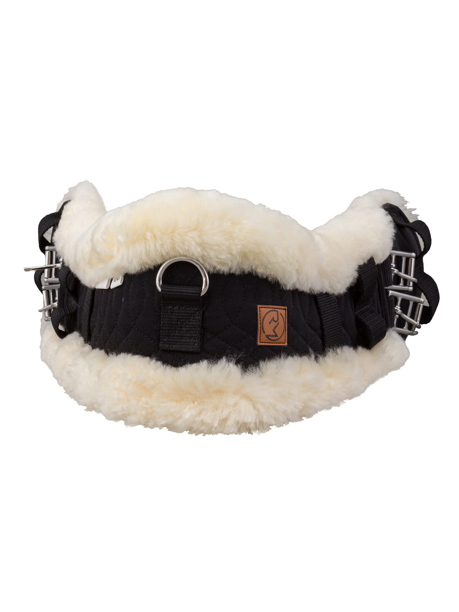 Rohn Moden Lammfell Sattelgurt Mady, Kurzgurt mit anatomischer Sichelform, 60 cm