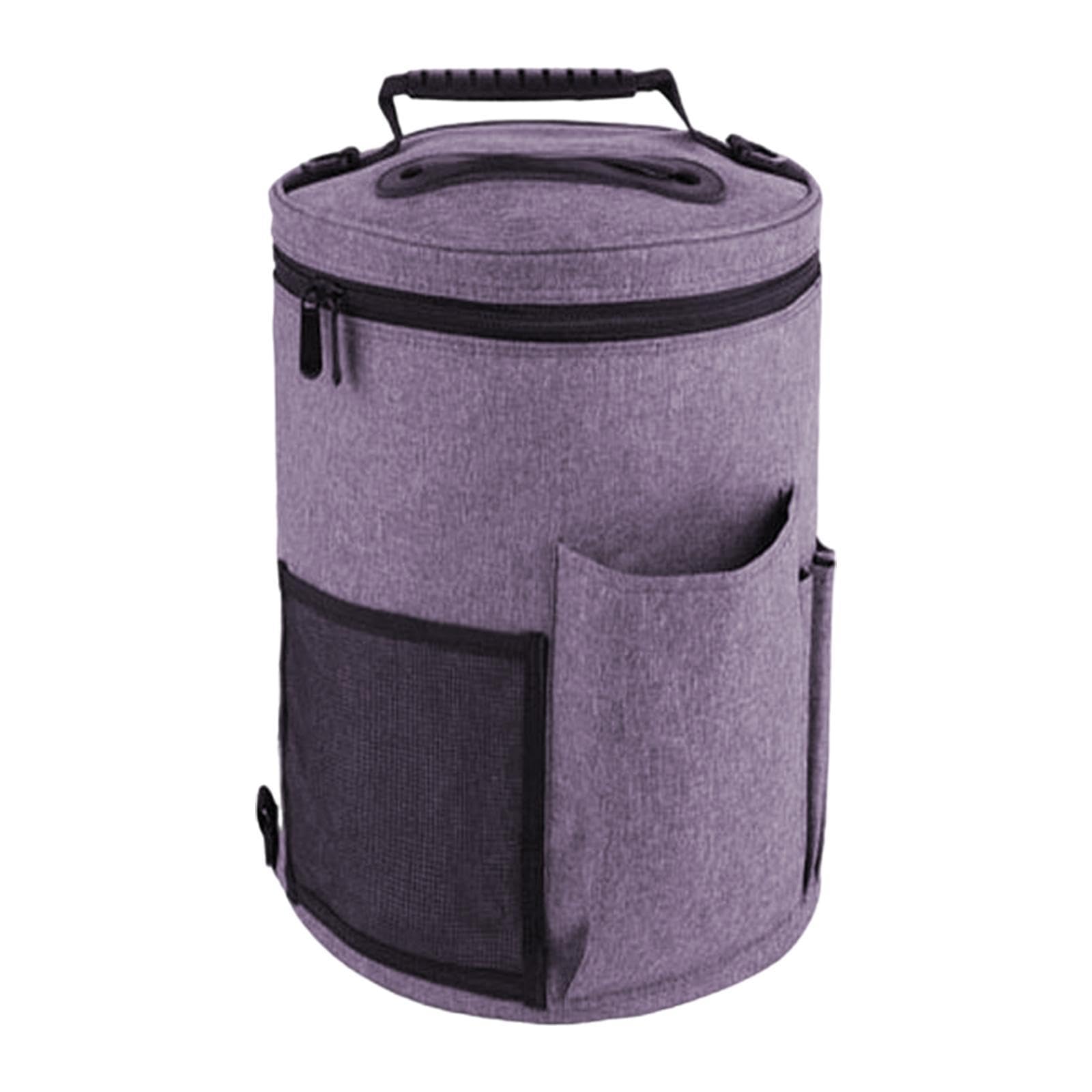 CALANDIS⢠Yarn Holder Bag Portable Knitting Shoulder Bag for Store Yarn Beginners Purple | Storage Bags | Home Organization | Household Supplies & Cleaning