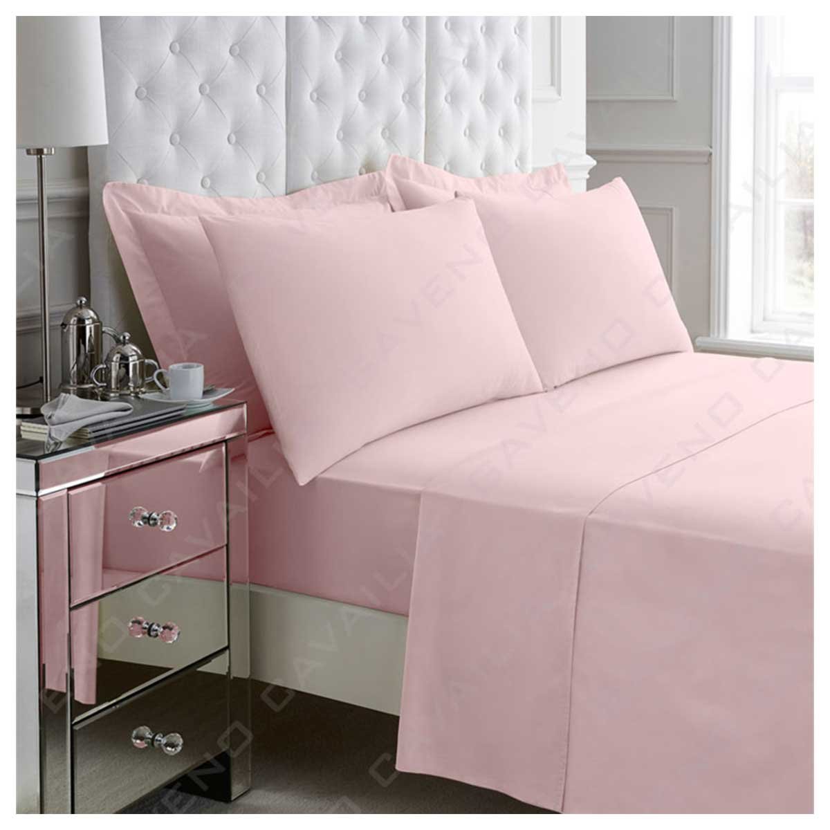 Gc Gaveno Cavailia Pink Gaveno Cavalia Luxury Non-Iron Poly Cotton Percale Flat Sheet Single