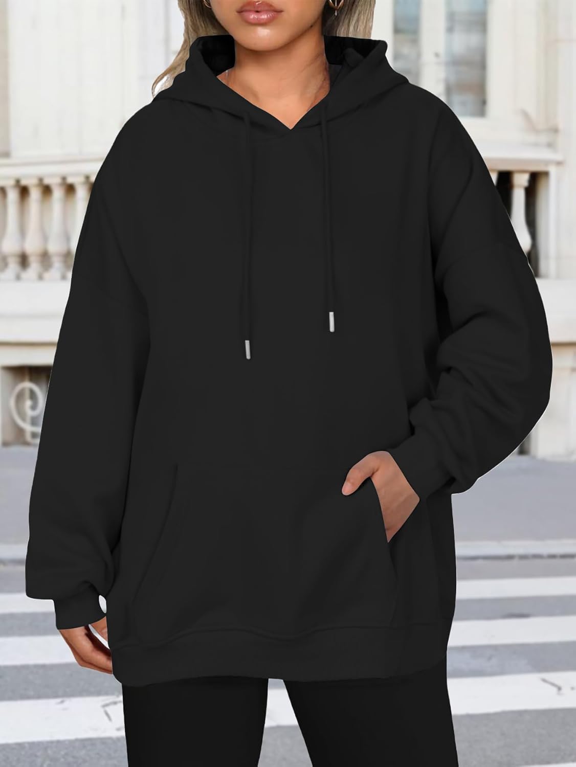 Baonmy Star Graphic Hoodies Y2k Leopard Print Oversized Fleece Hoodie Long Sleeve Pullover Sweatshirt for Women Streetwear - Image 4