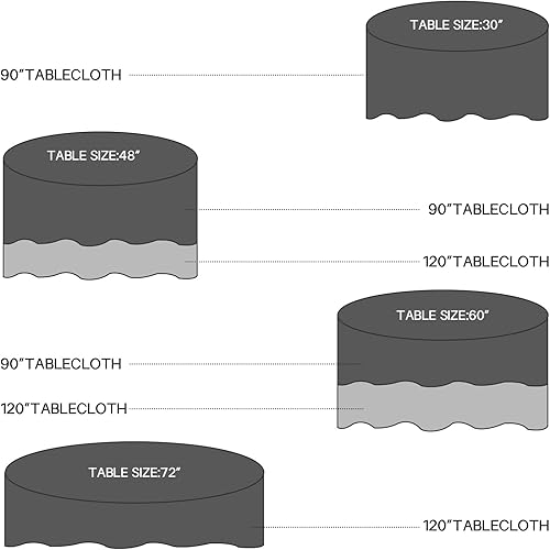 Miniatura 26 de BIGTONE Paquete de 12 manteles rectangulares blancos de 60 x 102 pulgadas, embalaje de cinta cruzada reutilizable para mesas de 6 pies, mantel