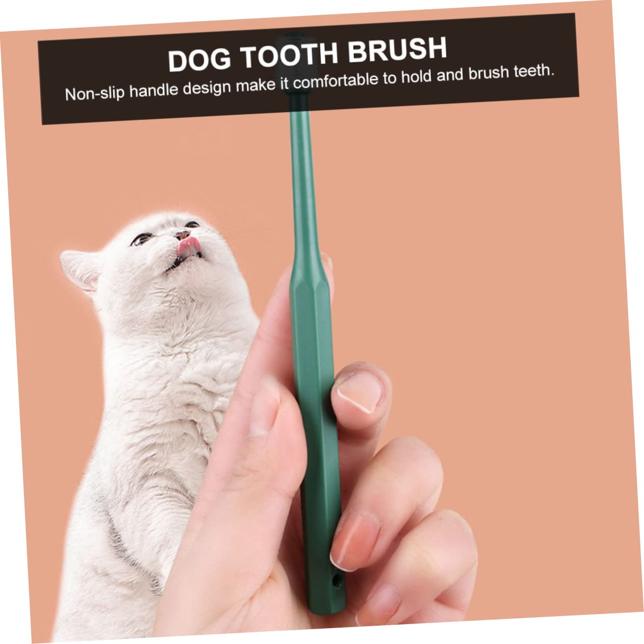 INOOMP 12pièces Brosse à Dents Douce Pour Animaux De Compagnie Kit De Nettoyage Pour Chiens Et Avec Antidérapant Et Conception Ergonomique