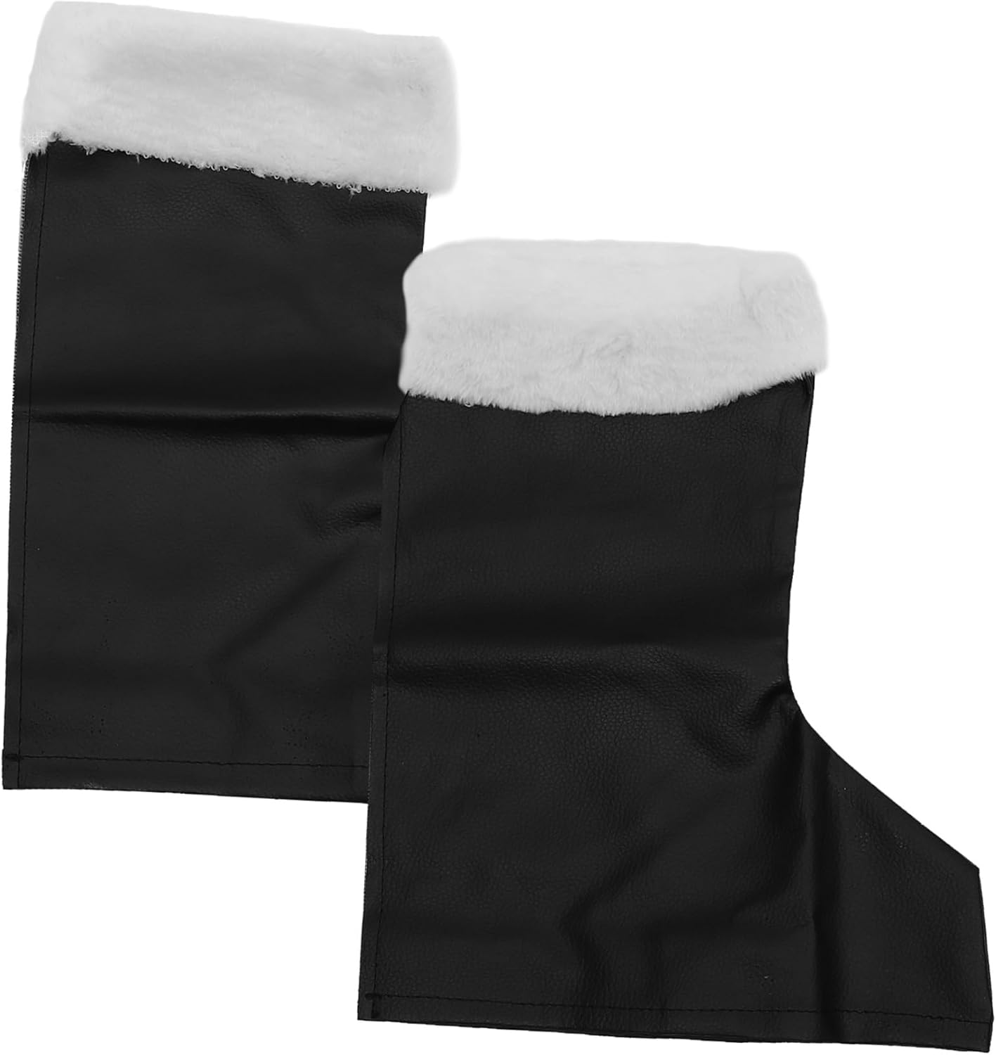 Stivali Babbo Natale Con Pelliccia - Copriscarpe Costume Uomo E Donna, Taglia Unica, Nero - Foto 11