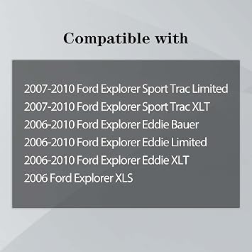 CarPartsDepot Hood Panel Molding Chrome Trim Compatible for 2006-2010 Ford Explorer FO1235105 6L2Z16856AA