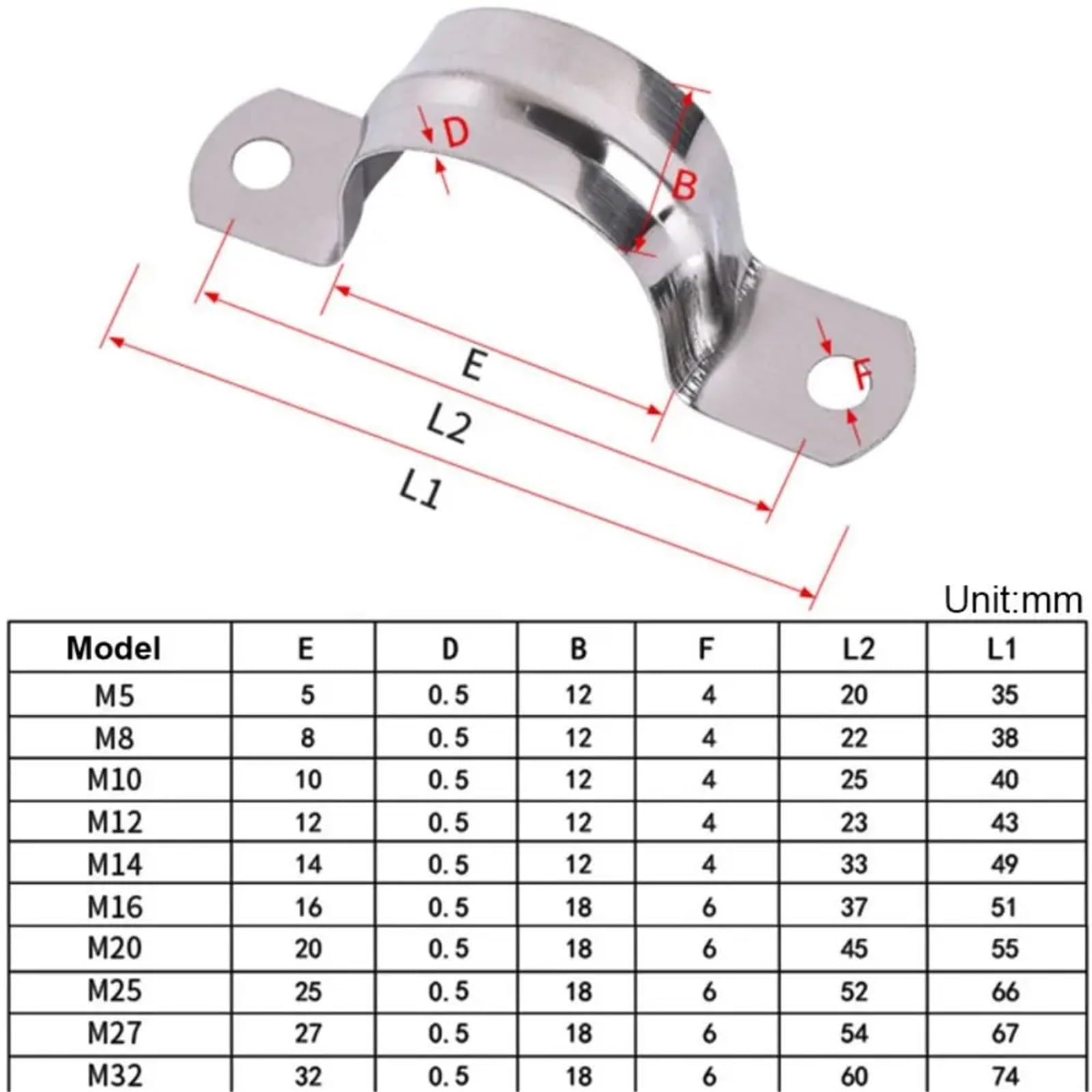 Collier De Serrage M5-M27 20 Pièces Pour Tuyaux