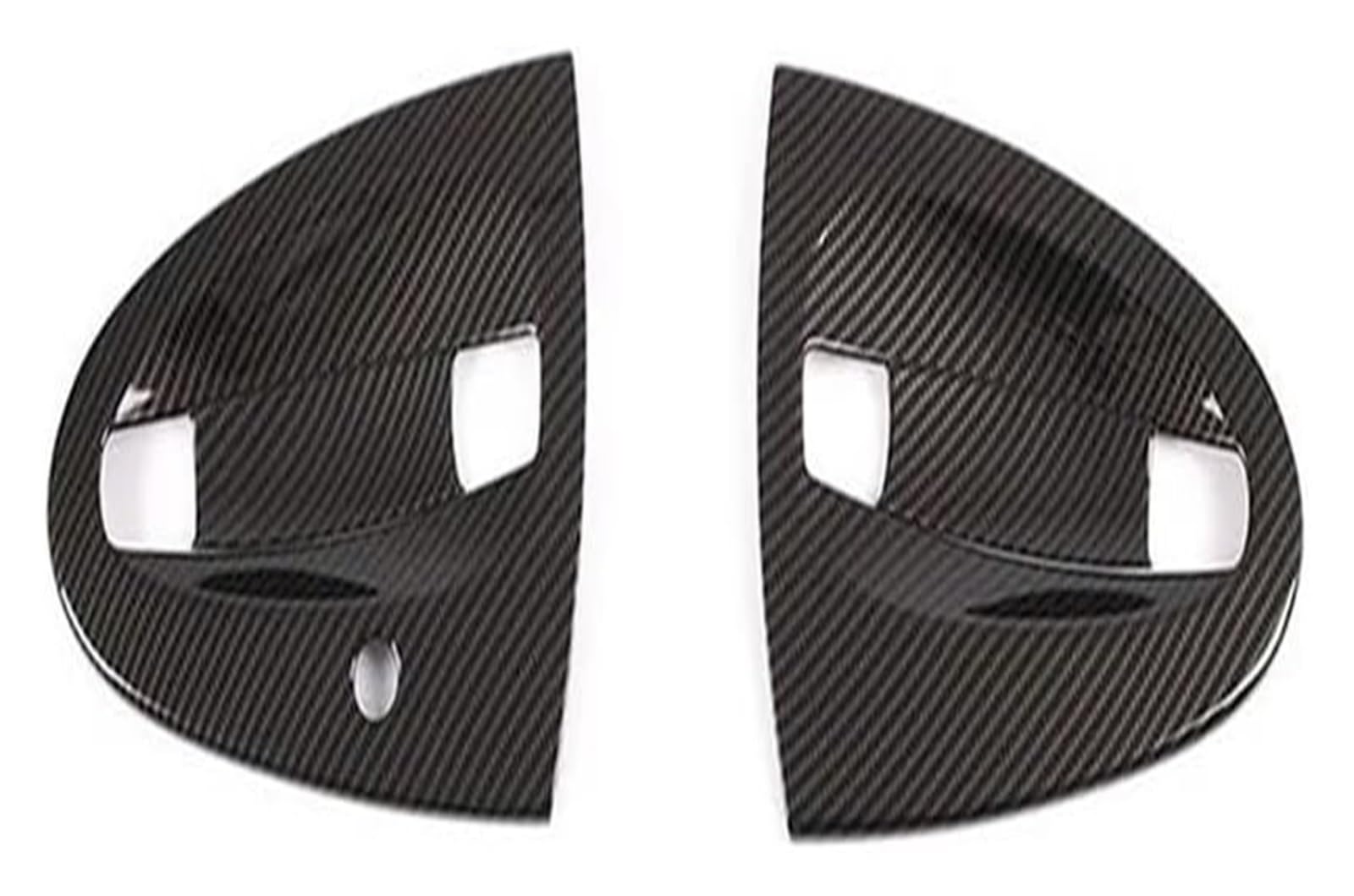 QWQTHGS Car Exterior Door Handle Cap for Benz for Smart 451 for Fortwo 2009-2015 Car Trim Exterior Door Handle Cover(2pcs Carbon Fiber 2)