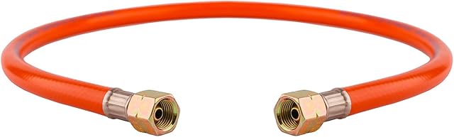 Propane Butane Gas Hose with 2 x 1/4 BSP Female Fittings (80 cm)