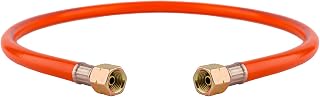 BFG Propane Butane Gas Hose, Class 2-6.3 mm, 2X 1/4" BSP Brass Connectors with Female Left-Hand Thread, 150 cm, Maximum Pressure 10 Bar, Meets The BS EN16436-1:2014 Requirements