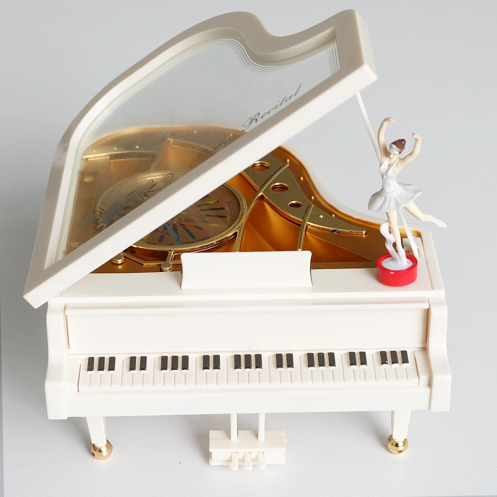 Pianoforte Carillion Musicale, Mini Pianoforte Carillion Musicale, Creativo Carillon Musicale, con Ballerina, per Decorare L'Ufficio, Compleanno, Regalo di Vacanza