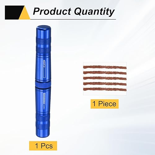 Miniatura 3 de HARFINGTON Kit de reparación de neumáticos de bicicleta sin cámara, herramienta de parche para reparación de pinchazos planos con herramienta de