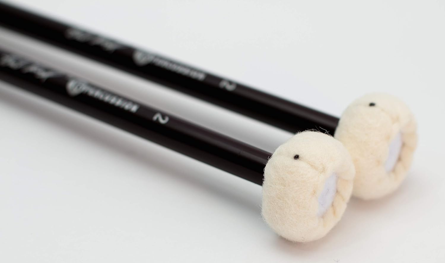 JG Percussion DH2 Beethoven Timpani Mallets - Articulate & Warm Sound, Carbon Fiber Shafts