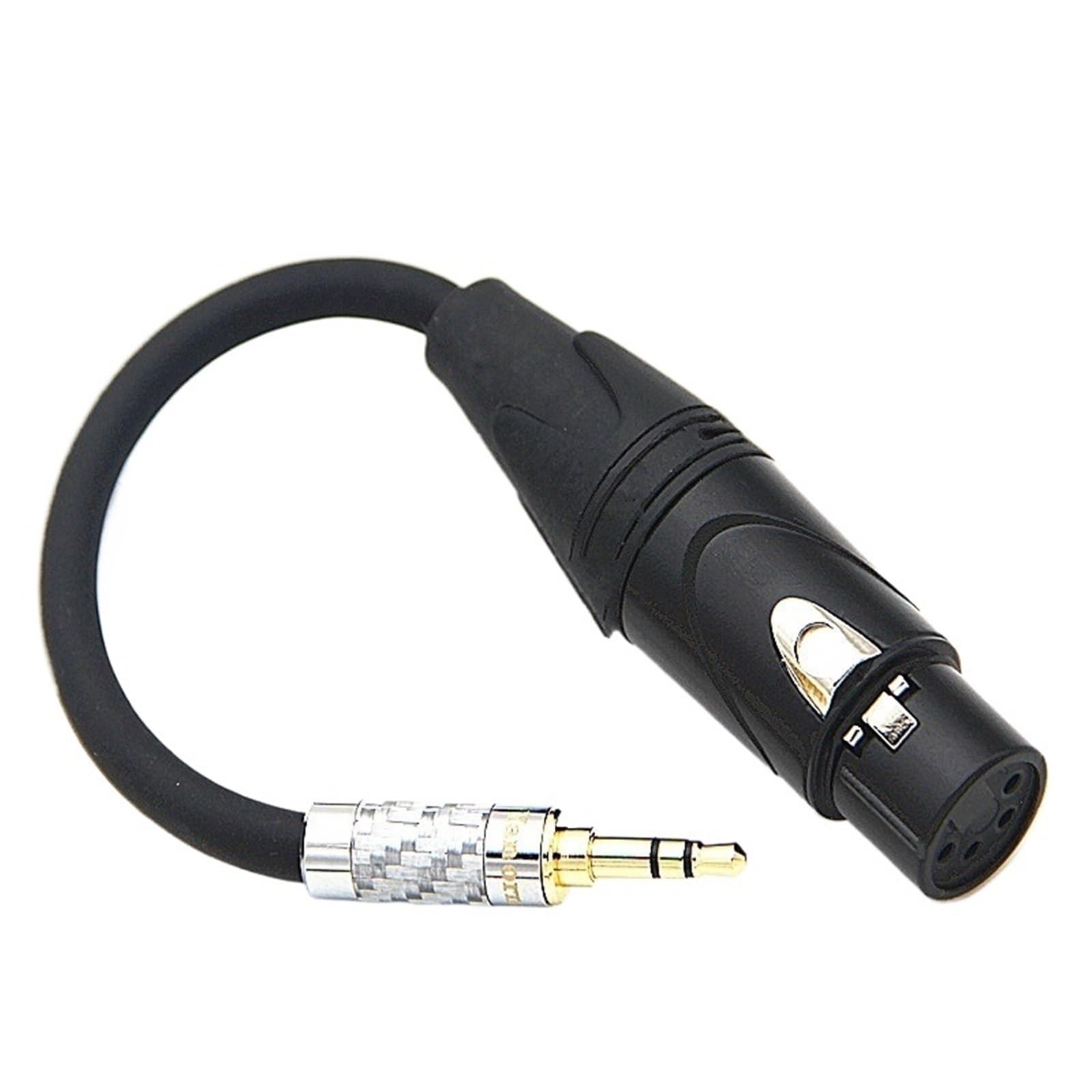 Cable Adaptador de Audio T1 T5P de 4 Pines XLR balanceado Hembra a 2,5 mm, 3,5 mm, 6,35 mm y 4,4 mm Macho, Cable de extensión for Auriculares | 2.5mm Straight Male