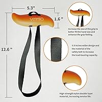 Vista 2 de veimia Pull up Handles, Resistance Band Neutral Grip Handles,Multifunction Gym Workout Handles,Cable Machine Handles Used as Pull up Grips, LAT Pull